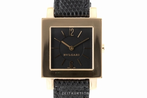 Bvlgari Quadrato 18 ct gold quartz Kal. 722 MBBI Ref. SQ29GL