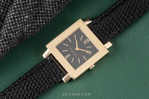 Bvlgari Quadrato 18 ct gold quartz Kal. 722 MBBI Ref. SQ29GL