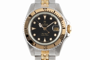 Tudor Lady-Sub steel / gold automatic Kal. ETA 2671 Ref. 96093