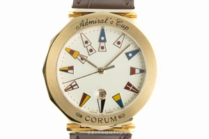 Corum Admirals Cup 18 ct gold quartz Ref. 39.830.56