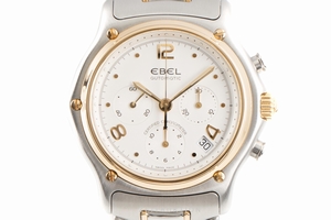 Ebel 1911 chronograph steel / gold automatic Kal. 137 Ref. E1137240
