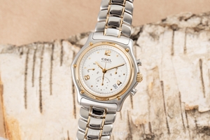 Ebel 1911 chronograph steel / gold automatic Kal. 137 Ref. E1137240