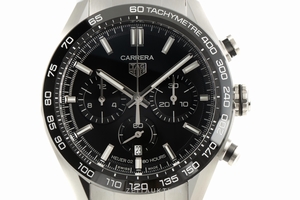 Tag Heuer Carrera chronograph steel automatic Kal. Heuer 02 Ref. CBN2A1B