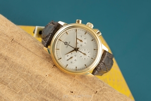 Omega De Ville chronograph 18 ct gold manual winding Kal. 861 Ref. 4640.31.00, 345.0050,145.0050 VINTAGE