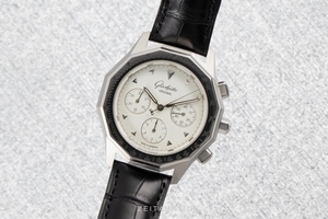 Glashutte Original Sport chronograph steel automatic Kal. GUB 10-60 Ref. 10-66-18-09-04