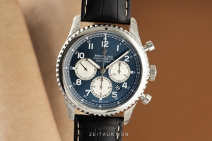 Breitling Navitimer chronograph steel automatic Kal. B01 Ref. AB0117