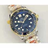 Seamaster Diver 300M SS/RG 1:1 Best Edition Blue Ceramic Blue Dial SS Bracelet ORF A8800