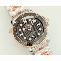 Seamaster Diver 300M 1:1 Best Edition Black Ceramic Black Dial SS Bracelet ORF A8800