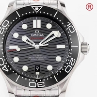 Seamaster Diver 300M 1:1 Best Edition Black Ceramic Black Dial SS Bracelet ORF A8800