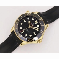 Seamaster Diver 300M YG 007 James Bond 1:1 Best Edition Black Rubber Strap ORF A8807