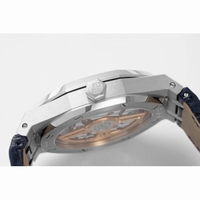 Royal Oak 41mm 15500 SS Grey&White&Blue&Black Leather Strap BF MY9015