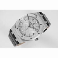 Royal Oak 41mm 15500 SS Grey&White&Blue&Black Leather Strap BF MY9015
