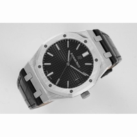 Royal Oak 41mm 15500 SS Grey&White&Blue&Black Leather Strap BF MY9015