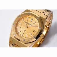 Royal Oak Jumbo 15202 YG/YG Gold&Blue Dials BF A2121