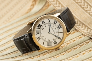 Cartier Ronde Solo 18 ct gold quartz Kal. 115A Ref. W6700455, 2988