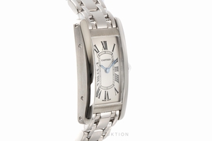 Cartier Tank Americaine 18 ct white gold quartz Kal. 157 Ref. W26019L1, 1713
