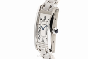 Cartier Tank Americaine 18 ct white gold quartz Kal. 157 Ref. W26019L1, 1713