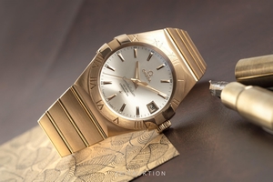 Omega Constellation 18 ct gold automatic Kal. 8501 Ref. 123.50.38.21.02.001