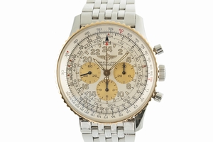 Breitling Navitimer Cosmonaute chronograph steel / gold manual winding Ref. D12022