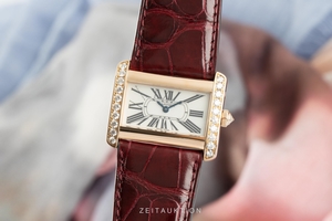 Cartier Tank Divan 18 ct gold quartz Kal. 157 Ref. 2810