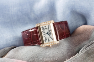 Cartier Tank Divan 18 ct gold quartz Kal. 157 Ref. 2810
