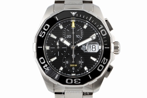 Tag Heuer Aquaracer chronograph steel automatic Kal. 16 Ref. CAY211A-0
