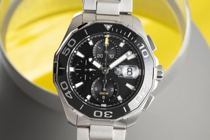 Tag Heuer Aquaracer chronograph steel automatic Kal. 16 Ref. CAY211A-0