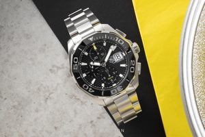Tag Heuer Aquaracer chronograph steel automatic Kal. 16 Ref. CAY211A-0