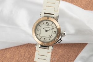 Cartier Pasha steel / gold quartz Kal. 688 Ref. 3025