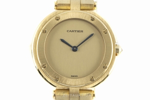 Cartier Santos 18 ct gold quartz Kal. 81