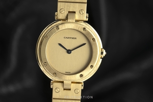 Cartier Santos 18 ct gold quartz Kal. 81