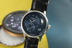 Glashutte Original PanoMaticLunar steel automatic Kal. GO 90 Ref. 1-90-02-46-32-35