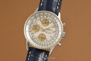 Breitling Old Navitimer chronograph steel / gold automatic Ref. B13019