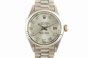 Rolex Lady Datejust 18 ct white gold automatic Kal. 2030 Ref. 6917 VINTAGE