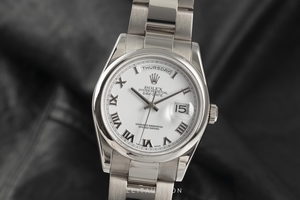 Rolex Day-Date 18 ct white gold automatic Kal. 3155 Ref. 118209