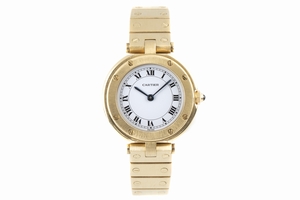 Cartier Santos 18 ct gold quartz Kal. 81 Ref. 8191
