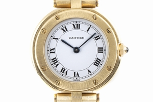 Cartier Santos 18 ct gold quartz Kal. 81 Ref. 8191