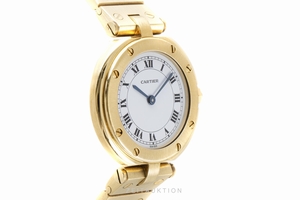 Cartier Santos 18 ct gold quartz Kal. 81 Ref. 8191