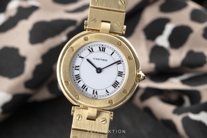 Cartier Santos 18 ct gold quartz Kal. 81 Ref. 8191