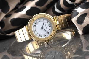 Cartier Santos 18 ct gold quartz Kal. 81 Ref. 8191