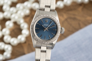 Rolex Oyster Perpetual steel / white gold automatic Kal. 2130 Ref. 67180