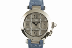 Cartier Pasha 18 ct white gold automatic Kal. 120 Ref. 2400