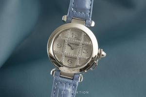 Cartier Pasha 18 ct white gold automatic Kal. 120 Ref. 2400