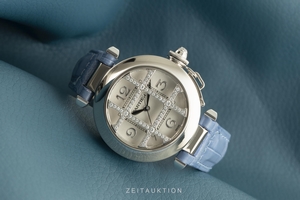 Cartier Pasha 18 ct white gold automatic Kal. 120 Ref. 2400