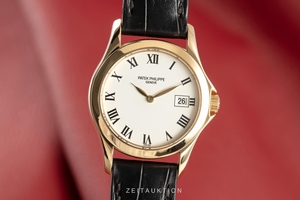 Patek Philippe Calatrava 18 ct gold quartz Kal. E19C 115 Ref. 4906