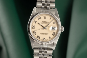 Rolex Datejust steel / white gold automatic Kal. 3135 Ref. 16234