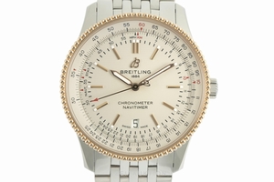 Breitling Navitimer steel / gold automatic Kal. B17 Ref. U17326