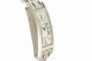 Cartier Tank Americaine 18 ct white gold quartz Kal. 157 Ref. 2489