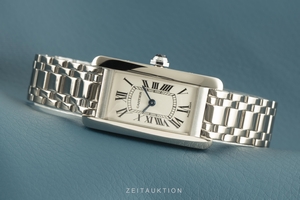 Cartier Tank Americaine 18 ct white gold quartz Kal. 157 Ref. 2489