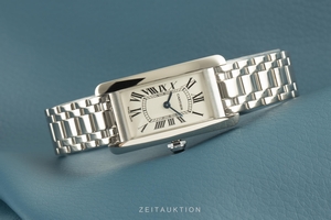 Cartier Tank Americaine 18 ct white gold quartz Kal. 157 Ref. 2489